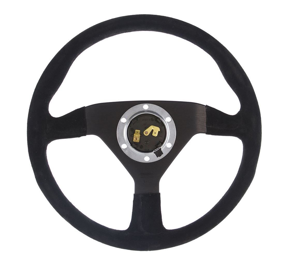 Steering Wheel Mod. 78 Black Spoke/Black Suede 350mm RX2475 MOMO